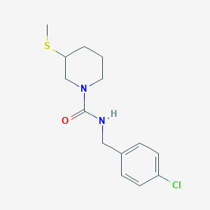 N-(4-chlorobenzyl)-3-(methylthio)piperidine-1-carboxamide
