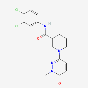 N-(3,4-dichlorophenyl)-1-(1-methyl-6-oxo-1,6-dihydropyridazin-3-yl)piperidine-3-carboxamide