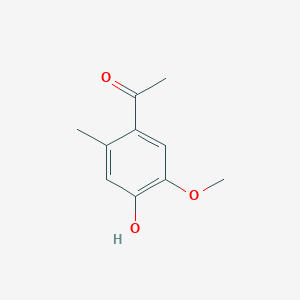 molecular formula C10H12O3 B2566487 1-(4-Hydroxy-5-methoxy-2-methylphenyl)ethan-1-one CAS No. 162853-20-5