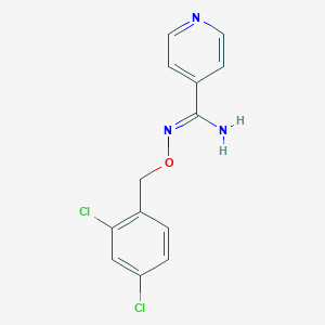 N'-[(2,4-dichlorobenzyl)oxy]-4-pyridinecarboximidamide