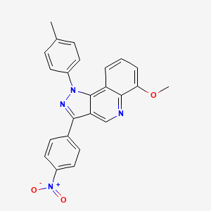 6-methoxy-1-(4-methylphenyl)-3-(4-nitrophenyl)-1H-pyrazolo[4,3-c]quinoline
