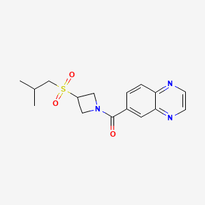 (3-(Isobutylsulfonyl)azetidin-1-yl)(quinoxalin-6-yl)methanone