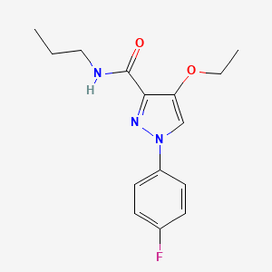 4-ethoxy-1-(4-fluorophenyl)-N-propyl-1H-pyrazole-3-carboxamide