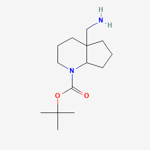 molecular formula C14H26N2O2 B2566660 tert-butyl 4a-(aminomethyl)-octahydro-1H-cyclopenta[b]pyridine-1-carboxylate CAS No. 2248351-63-3