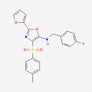 N-(4-fluorobenzyl)-2-(furan-2-yl)-4-[(4-methylphenyl)sulfonyl]-1,3-oxazol-5-amine
