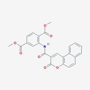 dimethyl 2-{[(3-oxo-3H-benzo[f]chromen-2-yl)carbonyl]amino}terephthalate