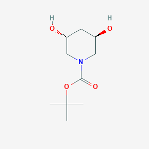 trans-3,5-Dihydroxy-piperidine-1-carboxylic acid t-butyl ester