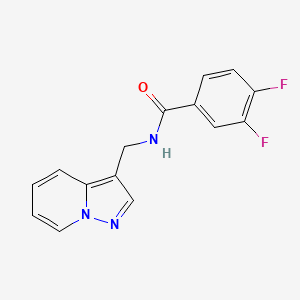 3,4-difluoro-N-(pyrazolo[1,5-a]pyridin-3-ylmethyl)benzamide