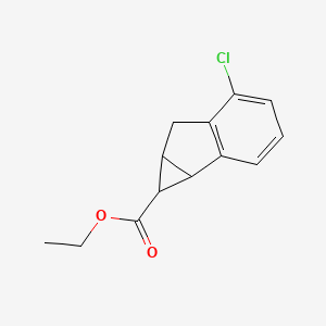 ethyl 5-chloro-1H,1aH,6H,6aH-cyclopropa[a]indene-1-carboxylate