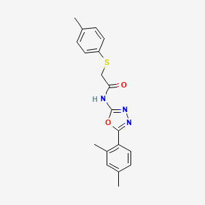 N-(5-(2,4-dimethylphenyl)-1,3,4-oxadiazol-2-yl)-2-(p-tolylthio)acetamide