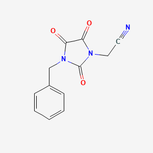 2-(3-Benzyl-2,4,5-trioxoimidazolidin-1-yl)acetonitrile
