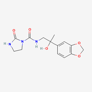 N-(2-(benzo[d][1,3]dioxol-5-yl)-2-hydroxypropyl)-2-oxoimidazolidine-1-carboxamide