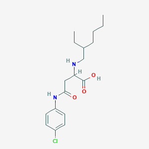 3-[(4-Chlorophenyl)carbamoyl]-2-[(2-ethylhexyl)amino]propanoic acid