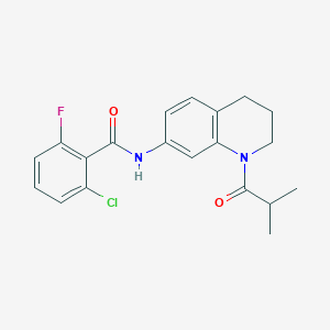 2-chloro-6-fluoro-N-(1-isobutyryl-1,2,3,4-tetrahydroquinolin-7-yl)benzamide