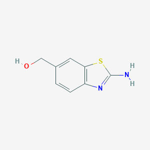 molecular formula C8H8N2OS B025668 (2-Aminobenzo[d]thiazol-6-yl)methanol CAS No. 106429-07-6