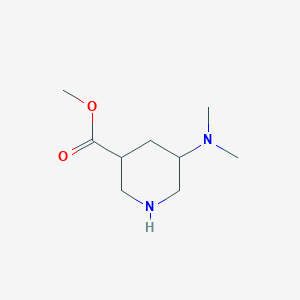 molecular formula C9H18N2O2 B2566808 Methyl 5-(dimethylamino)piperidine-3-carboxylate CAS No. 1555892-94-8