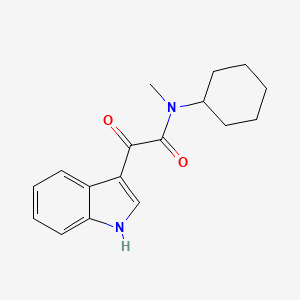 molecular formula C17H20N2O2 B2566816 N-cyclohexyl-2-(1H-indol-3-yl)-N-methyl-2-oxoacetamide 