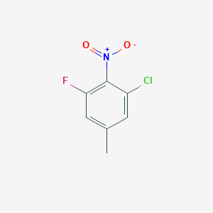 molecular formula C7H5ClFNO2 B2566837 1-Chloro-3-fluoro-5-methyl-2-nitrobenzene CAS No. 1805526-89-9