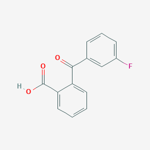 molecular formula C14H9FO3 B2566850 2-(3-Fluorobenzoyl)benzoic acid CAS No. 1580-54-7