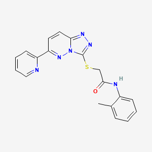 molecular formula C19H16N6OS B2566888 N-(2-methylphenyl)-2-{[6-(pyridin-2-yl)-[1,2,4]triazolo[4,3-b]pyridazin-3-yl]sulfanyl}acetamide CAS No. 891103-32-5