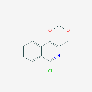 molecular formula C11H8ClNO2 B025669 6-chloro-4H-[1,3]dioxino[5,4-c]isoquinoline CAS No. 106488-48-6