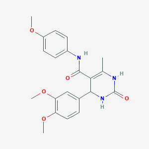 4-(3,4-dimethoxyphenyl)-N-(4-methoxyphenyl)-6-methyl-2-oxo-1,2,3,4-tetrahydropyrimidine-5-carboxamide