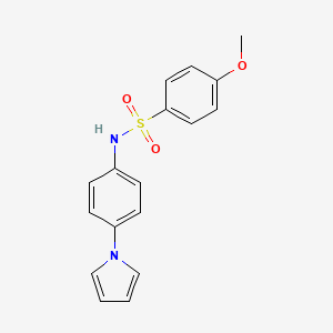 4-methoxy-N-[4-(1H-pyrrol-1-yl)phenyl]benzenesulfonamide
