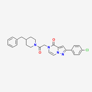 5-[2-(4-benzylpiperidin-1-yl)-2-oxoethyl]-2-(4-chlorophenyl)pyrazolo[1,5-a]pyrazin-4(5H)-one