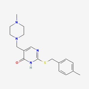 2-{[(4-Methylphenyl)methyl]sulfanyl}-5-[(4-methylpiperazin-1-yl)methyl]-1,4-dihydropyrimidin-4-one