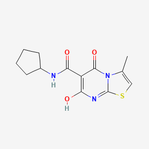 N-cyclopentyl-7-hydroxy-3-methyl-5-oxo-5H-thiazolo[3,2-a]pyrimidine-6-carboxamide