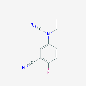 5-[Cyano(ethyl)amino]-2-fluorobenzonitrile