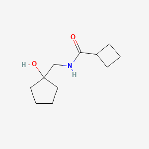 molecular formula C11H19NO2 B2566975 N-[(1-hydroxycyclopentyl)methyl]cyclobutanecarboxamide CAS No. 1219903-92-0