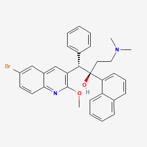 (1S,2R)-1-(6-bromo-2-methoxyquinolin-3-yl)-4-(dimethylamino)-2-(naphthalen-1-yl)-1-phenylbutan-2-ol