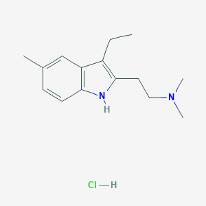 molecular formula C15H23ClN2 B025670 5-Methyl-3-ethyl-2-dimethylaminoethylindole CAS No. 107265-50-9