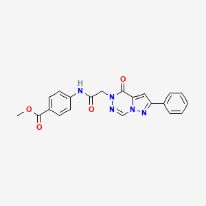 methyl 4-{[(4-oxo-2-phenylpyrazolo[1,5-d][1,2,4]triazin-5(4H)-yl)acetyl]amino}benzoate