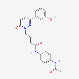 N-(4-acetamidophenyl)-4-(3-(3-methoxyphenyl)-6-oxopyridazin-1(6H)-yl)butanamide