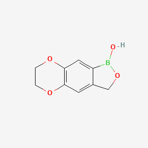 molecular formula C9H9BO4 B2567037 5,10,13-Trioxa-4-boratricyclo[7.4.0.0,3,7]trideca-1,3(7),8-trien-4-ol CAS No. 2246729-94-0