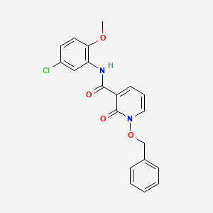 1-(benzyloxy)-N-(5-chloro-2-methoxyphenyl)-2-oxo-1,2-dihydropyridine-3-carboxamide