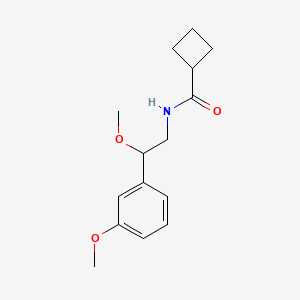 molecular formula C15H21NO3 B2567053 N-[2-methoxy-2-(3-methoxyphenyl)ethyl]cyclobutanecarboxamide CAS No. 1797338-88-5