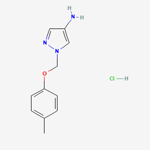 1-[(4-Methylphenoxy)methyl]-1H-pyrazol-4-amine hydrochloride