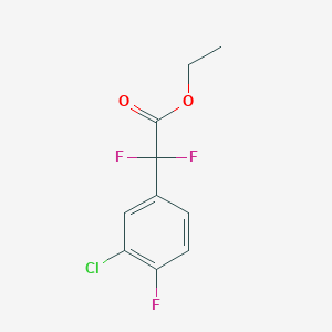 B2567094 Ethyl 2-(3-chloro-4-fluorophenyl)-2,2-difluoroacetate CAS No. 1027514-18-6