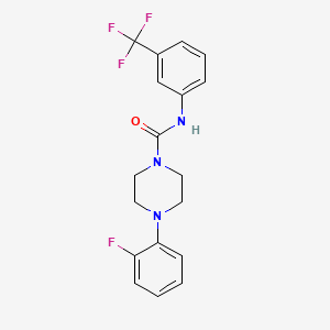 4-(2-fluorophenyl)-N-[3-(trifluoromethyl)phenyl]piperazine-1-carboxamide