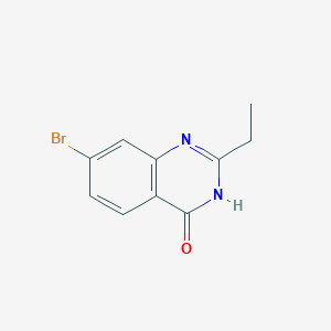 molecular formula C10H9BrN2O B2567158 7-Bromo-2-ethylquinazolin-4-ol CAS No. 1597248-04-8