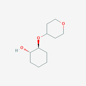molecular formula C11H20O3 B2567217 (1S,2S)-2-(oxan-4-yloxy)cyclohexan-1-ol CAS No. 2165742-87-8