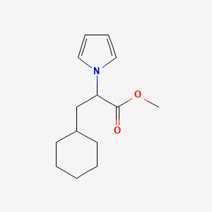molecular formula C14H21NO2 B2567236 methyl 3-cyclohexyl-2-(1H-pyrrol-1-yl)propanoate CAS No. 338963-18-1