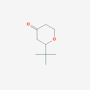 molecular formula C9H16O2 B2567237 2-(tert-Butyl)dihydro-2H-pyran-4(3H)-one CAS No. 65857-18-3