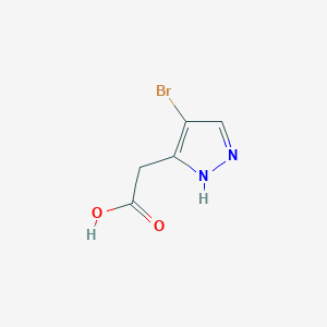 B2567331 2-(4-Bromo-1H-pyrazol-3-yl)acetic acid CAS No. 1378260-38-8