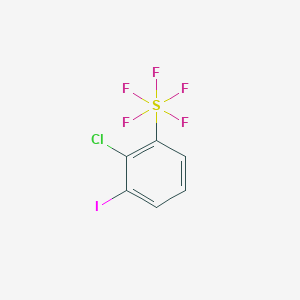 molecular formula C6H3ClF5IS B2567333 (2-Chloro-3-iodophenyl)-pentafluoro-lambda6-sulfane CAS No. 2361634-60-6