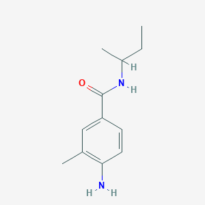 molecular formula C12H18N2O B2567355 4-amino-N-(butan-2-yl)-3-methylbenzamide CAS No. 926233-21-8