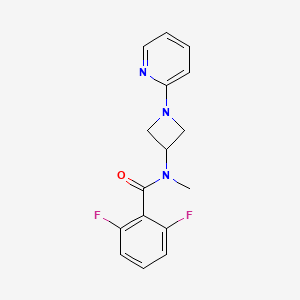 molecular formula C16H15F2N3O B2567360 2,6-difluoro-N-methyl-N-[1-(pyridin-2-yl)azetidin-3-yl]benzamide CAS No. 2415568-78-2